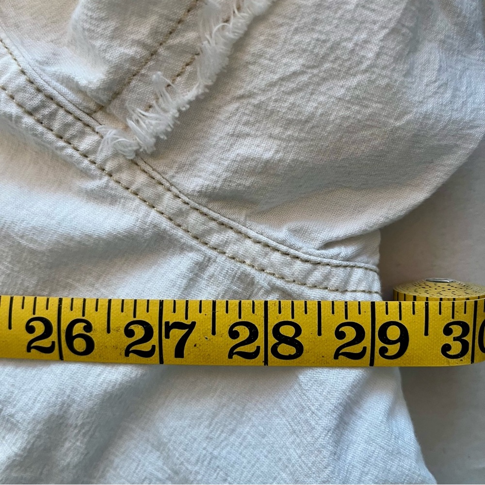 We The Free Cream Casual Button Down Shirt Shacket - Picture 10 of 13